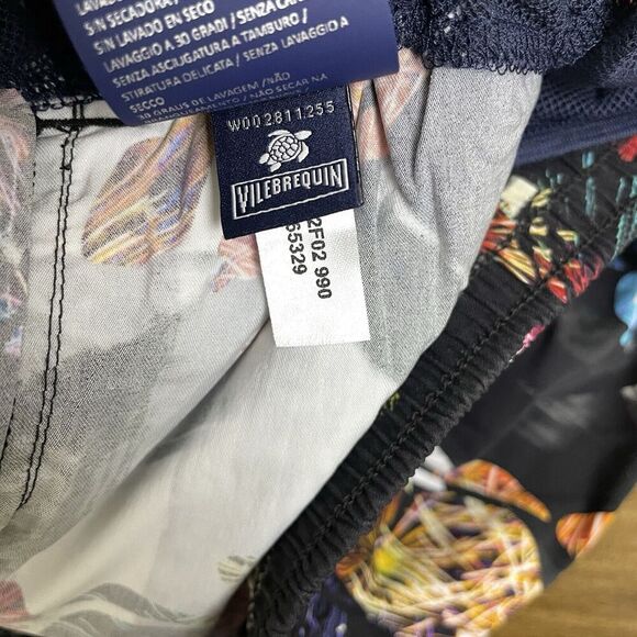 Vilebrequin Moorise Swim Trunks XXL 2XL Mens Electric Logo Turtle Beach Multi - Picture 12 of 13